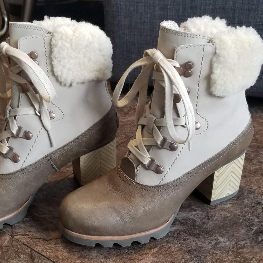 Sorel Women's Sherpa-Lined Heeled Winter Boot, Size 7